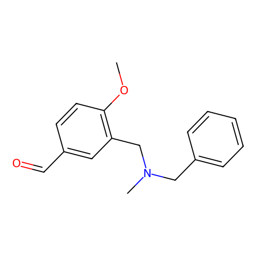 3-{[Benzyl(methyl)amino]methyl}-4-methoxybenzaldehyde structure