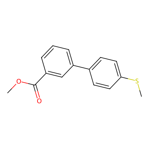 Methyl3-(4-methylsulfanylphenyl)benzoate structure