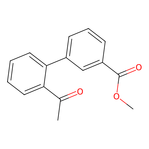 Methyl 2'-acetyl[1,1'-biphenyl]-3-carboxylate structure