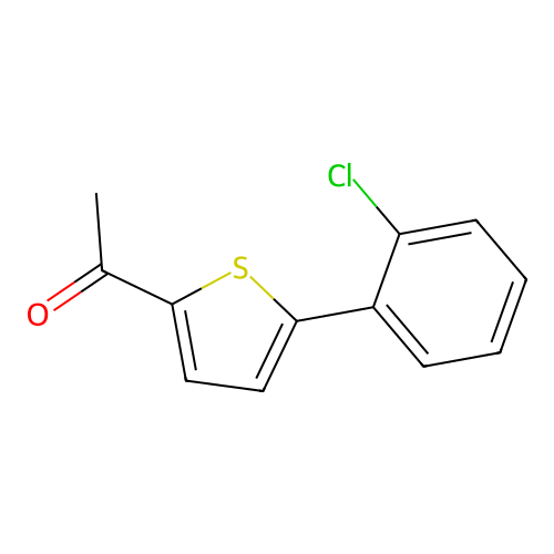 1-(5-(2-Chlorophenyl)thiophen-2-yl)ethan-1-one structure