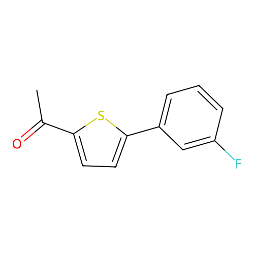 1-[5-(3-Fluorophenyl)-2-thienyl]ethanone structure