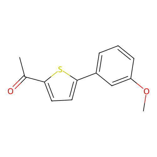 1-[5-(3-Methoxyphenyl)-2-thienyl]ethanone structure