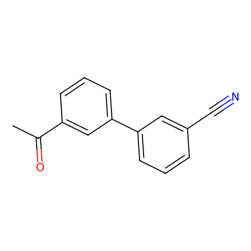 3-(3-Acetylphenyl)benzonitrile structure
