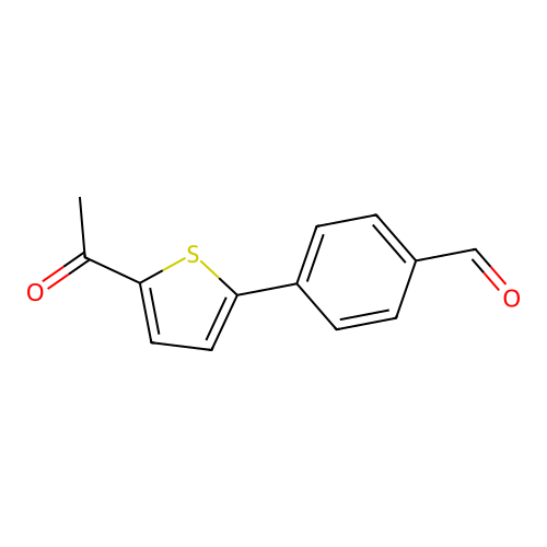 4-(5-Acetylthiophen-2-yl)benzaldehyde structure