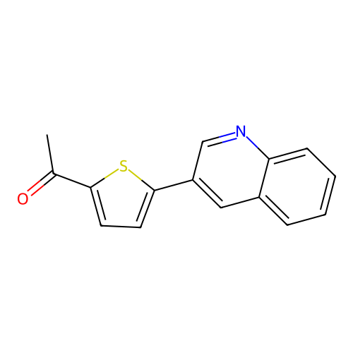 1-[5-(3-Quinolinyl)-2-thienyl]ethanone structure