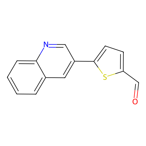 5-(3-Quinolinyl)-2-thiophenecarbaldehyde structure