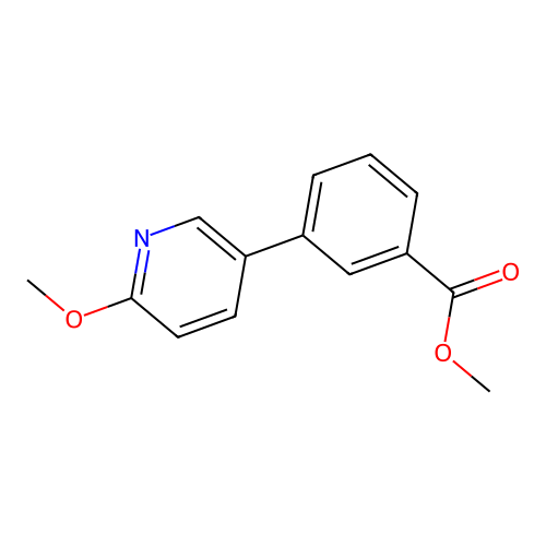Methyl 3-(6-methoxypyridin-3-yl)benzoate structure