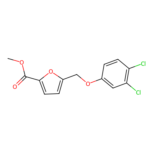Methyl 5-[(3,4-dichlorophenoxy)methyl]furan-2-carboxylate structure