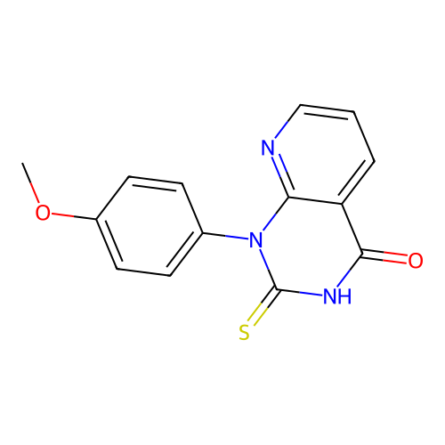 1-(4-Methoxyphenyl)-2-thioxo-1,2,3,4-tetrahydropyrido[2,3-d]pyrimidin-4-one structure