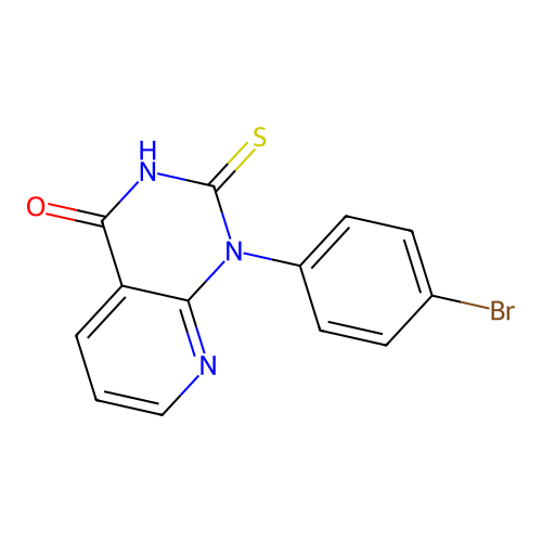 1-(4-Bromophenyl)-2-thioxo-1,2,3,4-tetrahydropyrido[2,3-d]pyrimidin-4-one structure