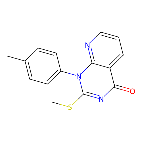 Pyrido[2,3-d]pyrimidin-4(1H)-one, 1-(4-methylphenyl)-2-(methylthio)- structure