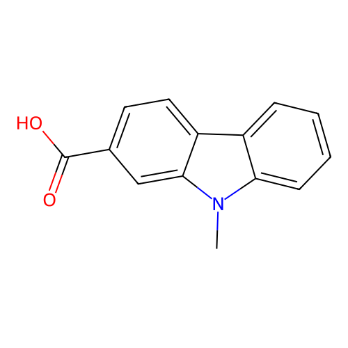 9H-Carbazole-2-carboxylic acid, 9-methyl- structure