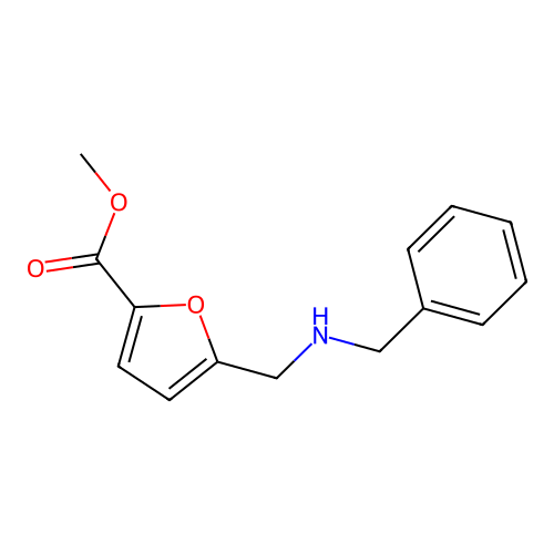 Methyl 5-[(benzylamino)methyl]furan-2-carboxylate structure