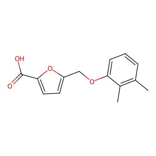 5-[(2,3-dimethylphenoxy)methyl]furan-2-carboxylic Acid structure