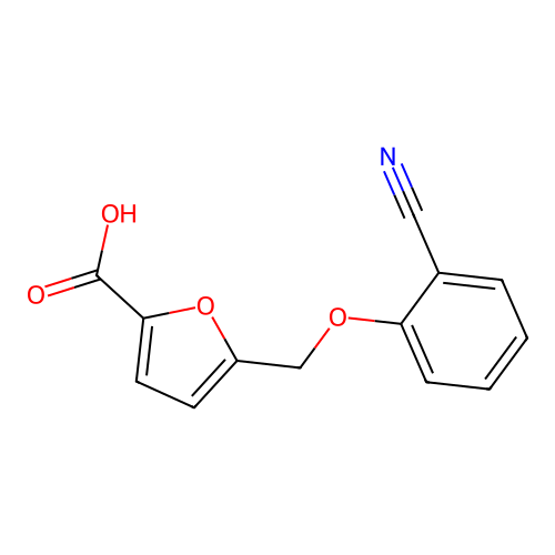 5-[(2-Cyanophenoxy)methyl]furan-2-carboxylic acid structure