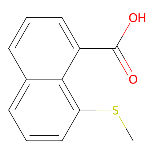 8-(Methylthio)-1-naphthoic acid structure