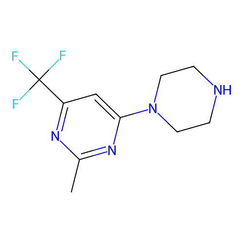 2-Methyl-4-piperazin-1-yl-6-(trifluoromethyl)pyrimidine structure
