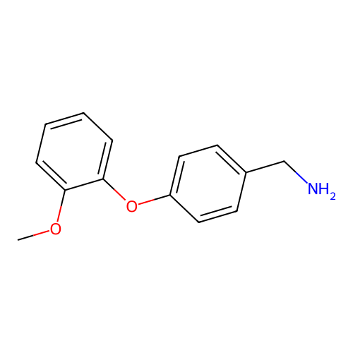 [4-(2-Methoxyphenoxy)phenyl]methanamine structure