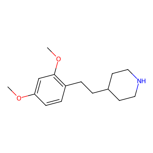4-[2-(2,4-Dimethoxyphenyl)ethyl]piperidine structure