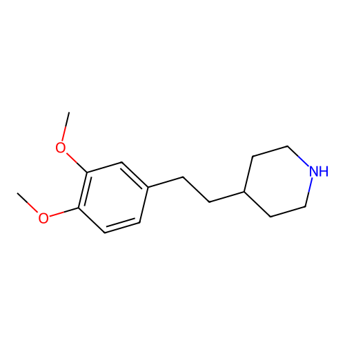 4-[2-(3,4-Dimethoxyphenyl)ethyl]piperidine structure