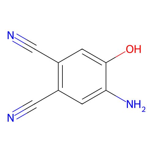 4-Amino-5-hydroxybenzene-1,2-dicarbonitrile structure