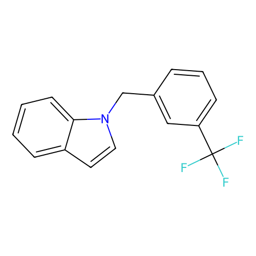 1-[3-(trifluoromethyl)benzyl]-1H-indole structure