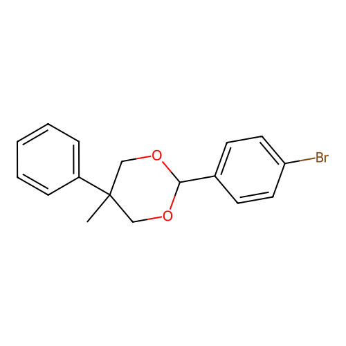 2-(4-Bromophenyl)-5-methyl-5-phenyl-1,3-dioxane structure
