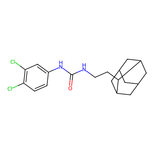 1-[2-(2-Adamantyl)ethyl]-3-(3,4-dichlorophenyl)urea structure