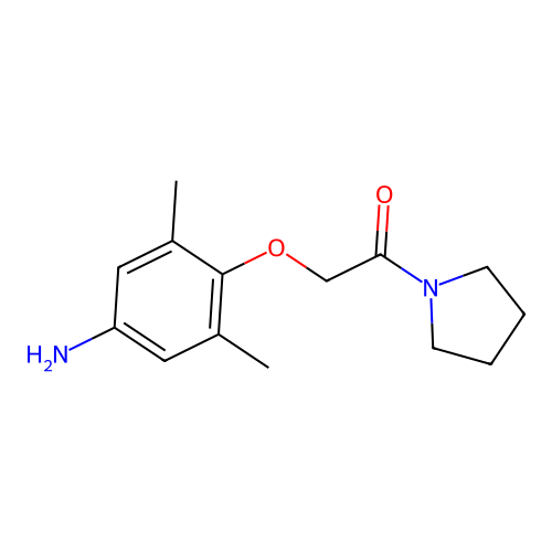 [3,5-Dimethyl-4-(2-oxo-2-pyrrolidin-1-ylethoxy)phenyl]amine structure