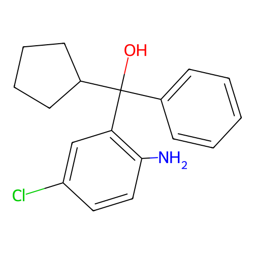 (2-Amino-5-chlorophenyl)(cyclopentyl)phenylmethanol structure