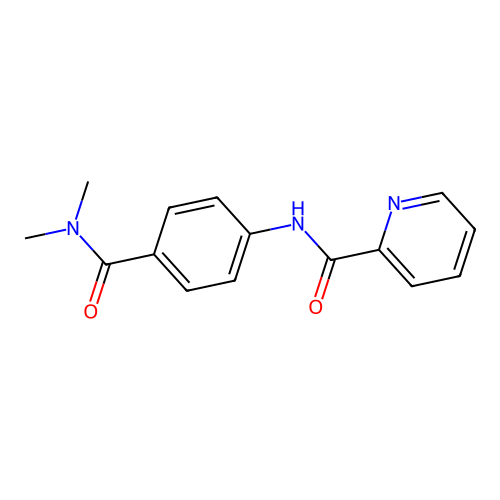 N-[4-(dimethylcarbamoyl)phenyl]pyridine-2-carboxamide structure