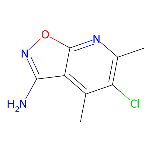 5-Chloro-4,6-dimethylisoxazolo[5,4-b]pyridin-3-amine structure