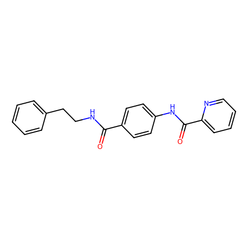 2-Pyridinecarboxamide, N-[4-[[(2-phenylethyl)amino]carbonyl]phenyl]- structure