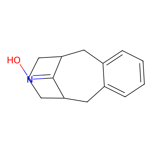 6,7,8,9,10,11-hexahydro-5H-6,10-methanobenzo[9]annulen-12-one oxime structure