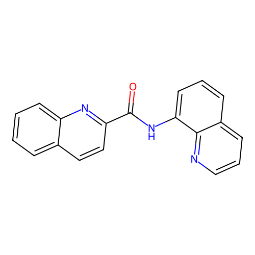 N-(quinolin-8-yl)quinoline-2-carboxamide structure