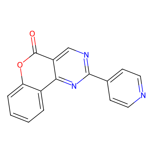 2-(pyridin-4-yl)-5H-chromeno[4,3-d]pyrimidin-5-one structure