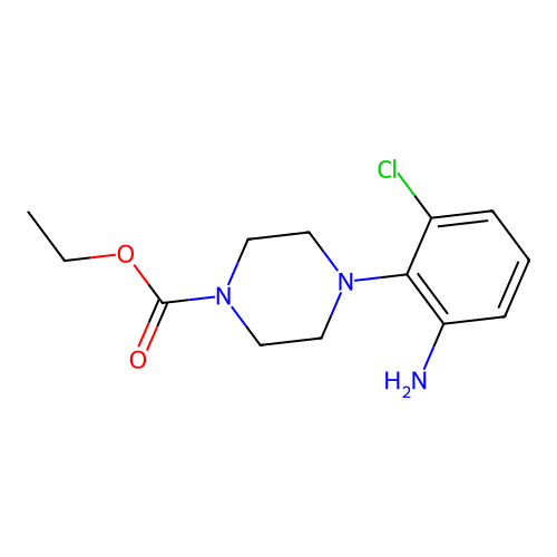 Ethyl 4-(2-amino-6-chlorophenyl)piperazine-1-carboxylate structure