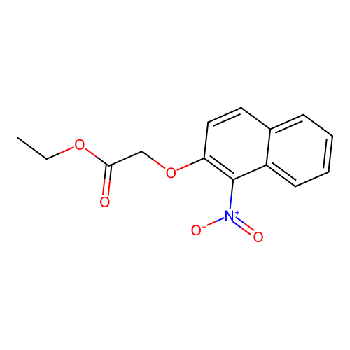 Ethyl [(1-nitro-2-naphthyl)oxy]acetate structure