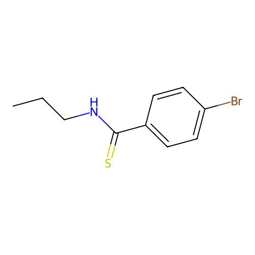 (4-Bromophenyl)(propylamino)methane-1-thione structure