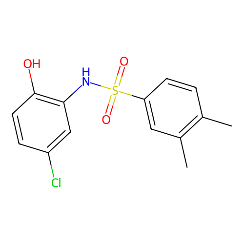 N-(5-chloro-2-hydroxyphenyl)-3,4-dimethylbenzenesulfonamide structure