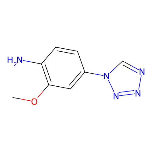2-甲氧基-4-(四唑-1-基)苯胺 structure
