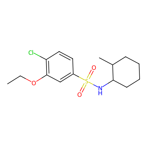 [(4-Chloro-3-ethoxyphenyl)sulfonyl](2-methylcyclohexyl)amine structure