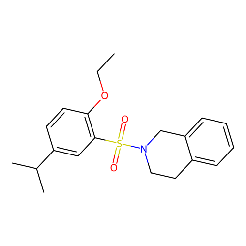 2-[(2-Ethoxy-5-isopropylphenyl)sulfonyl]-1,2,3,4-tetrahydroisoquinoline structure