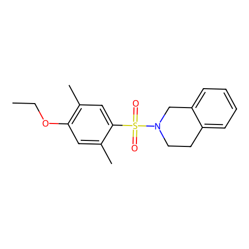 2-[(4-Ethoxy-2,5-dimethylphenyl)sulfonyl]-1,2,3,4-tetrahydroisoquinoline structure