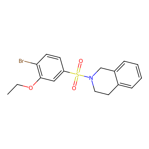 2-[(4-Bromo-3-ethoxyphenyl)sulfonyl]-1,2,3,4-tetrahydroisoquinoline structure
