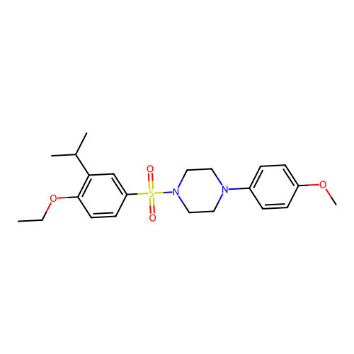 1-[(4-Ethoxy-3-isopropylphenyl)sulfonyl]-4-(4-methoxyphenyl)piperazine structure