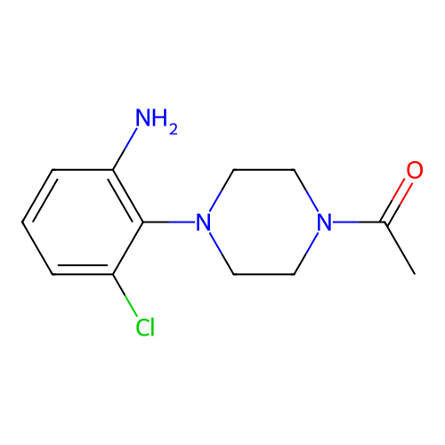 2-(4-Acetyl-piperazin-1-yl)-3-chloroaniline structure
