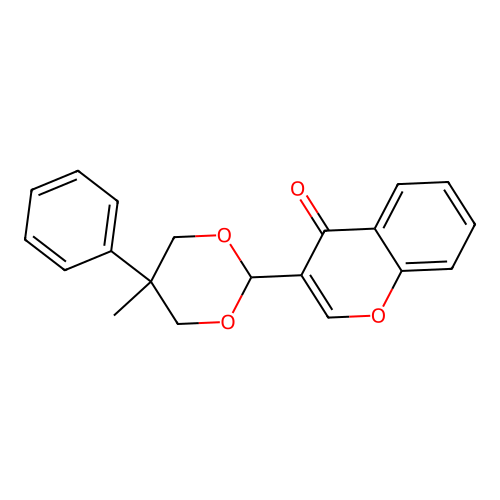 3-(5-Methyl-5-phenyl-1,3-dioxan-2-yl)chromen-4-one structure