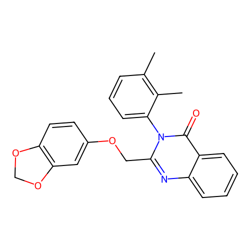 2-(1,3-Benzodioxol-5-yloxymethyl)-3-(2,3-dimethylphenyl)quinazolin-4-one structure
