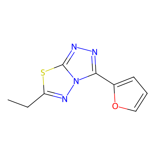6-Ethyl-3-(furan-2-yl)-[1,2,4]triazolo[3,4-b][1,3,4]thiadiazole structure